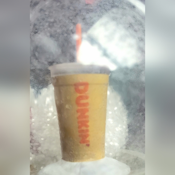 Dunkin Donuts Elf on Shelf Girl Ornament Snowglobe Christmas 2023 - Picture 3 of 8